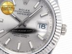 Rolex DateJust 41 126334 Fluted Bezel ARF 1:1 Best Edition 904L Steel Silver Stick Dial on Jubilee Bracelet VR3235 - Görsel 12