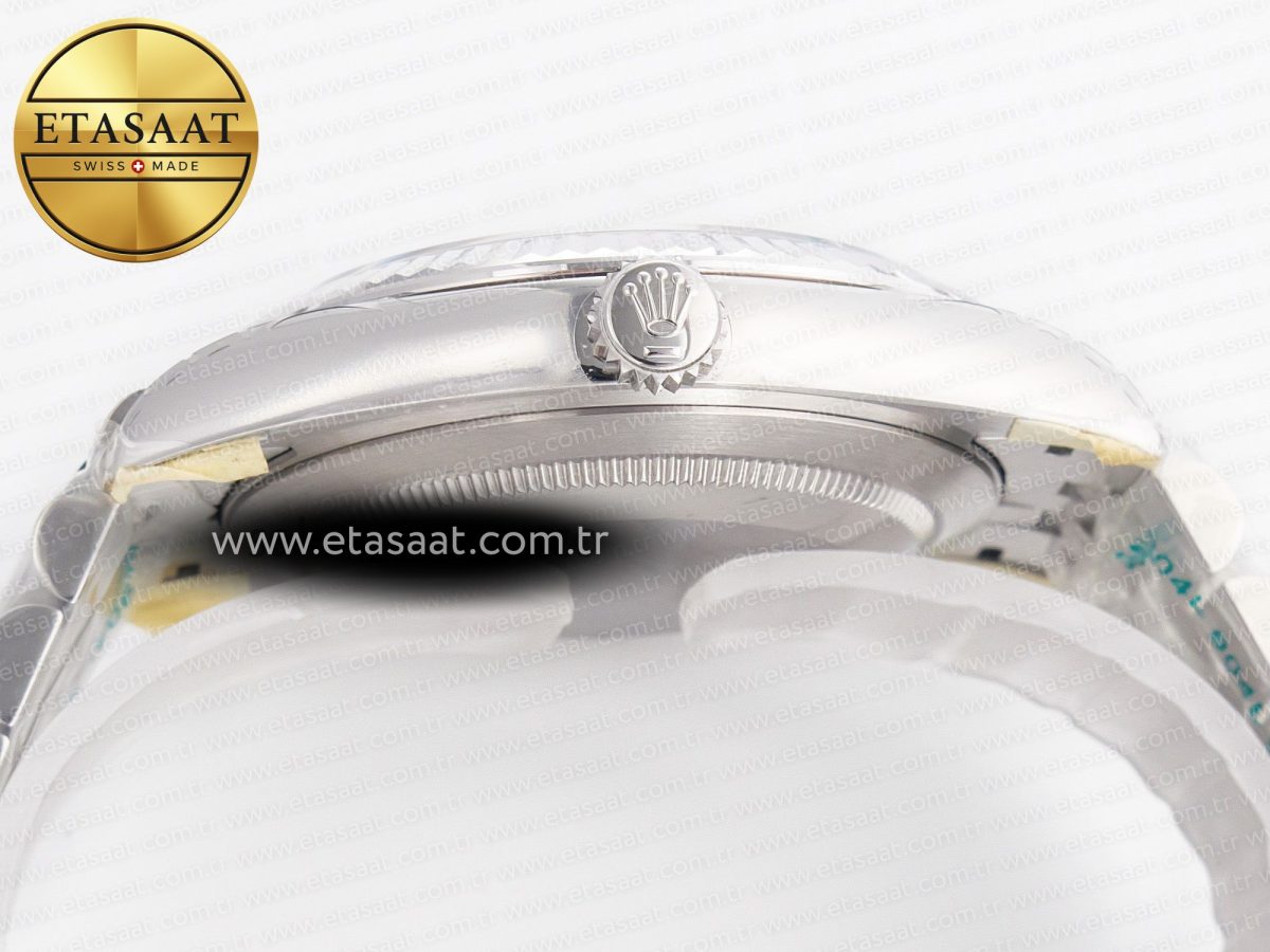 Rolex DateJust 41 126334 Fluted Bezel ARF 1:1 Best Edition 904L Steel Silver Stick Dial on Jubilee Bracelet VR3235 - Görsel 15