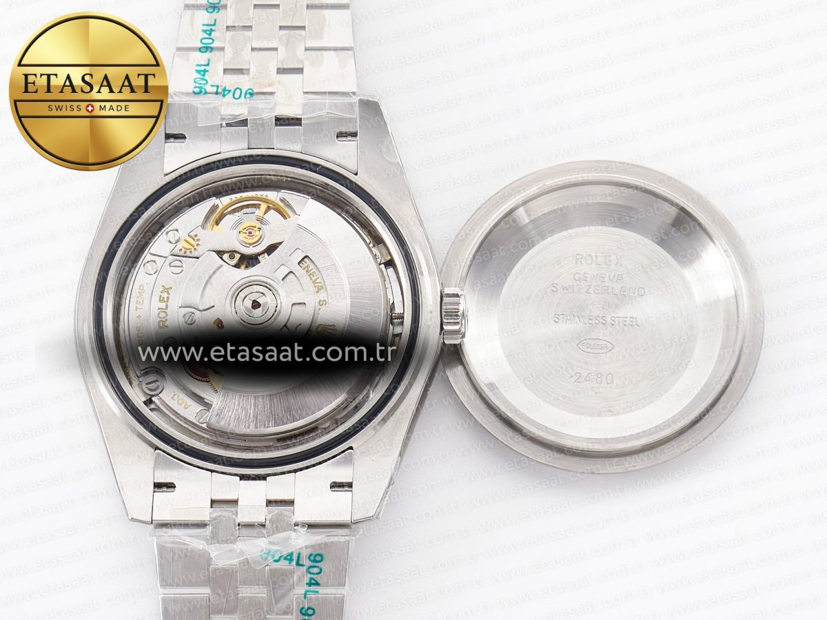 Rolex DateJust 41 126334 Fluted Bezel ARF 1:1 Best Edition 904L Steel Silver Stick Dial on Jubilee Bracelet VR3235 - Görsel 18