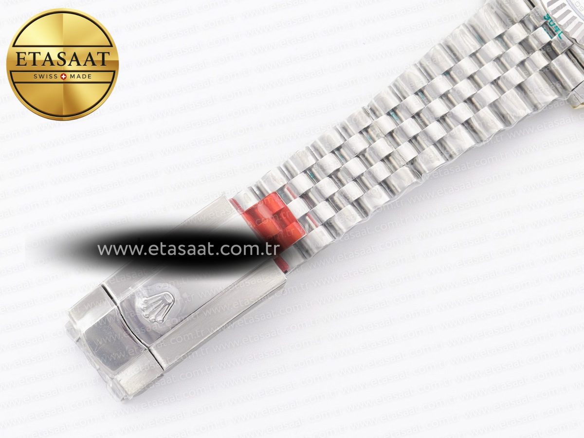 Rolex DateJust 41 126334 Fluted Bezel ARF 1:1 Best Edition 904L Steel Silver Stick Dial on Jubilee Bracelet VR3235 - Görsel 27