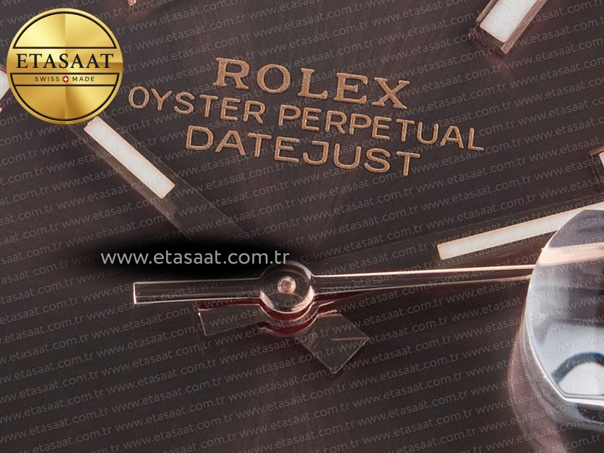 Rolex DateJust 41mm 126331 904L SS/RG Clean 1:1 Best Edition Brown Dial on Jubilee Bracelet VR3235 - Görsel 10