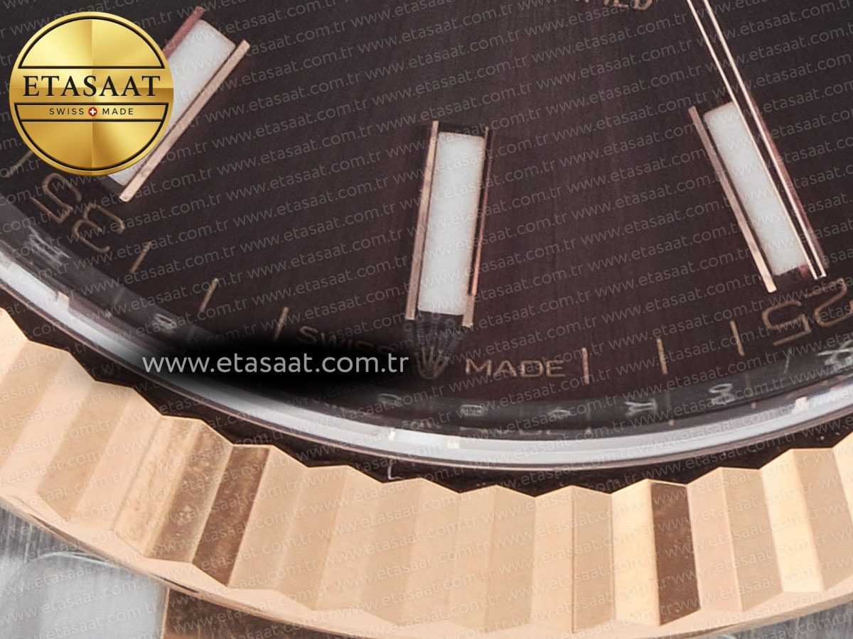 Rolex DateJust 41mm 126331 904L SS/RG Clean 1:1 Best Edition Brown Dial on Jubilee Bracelet VR3235 - Görsel 13