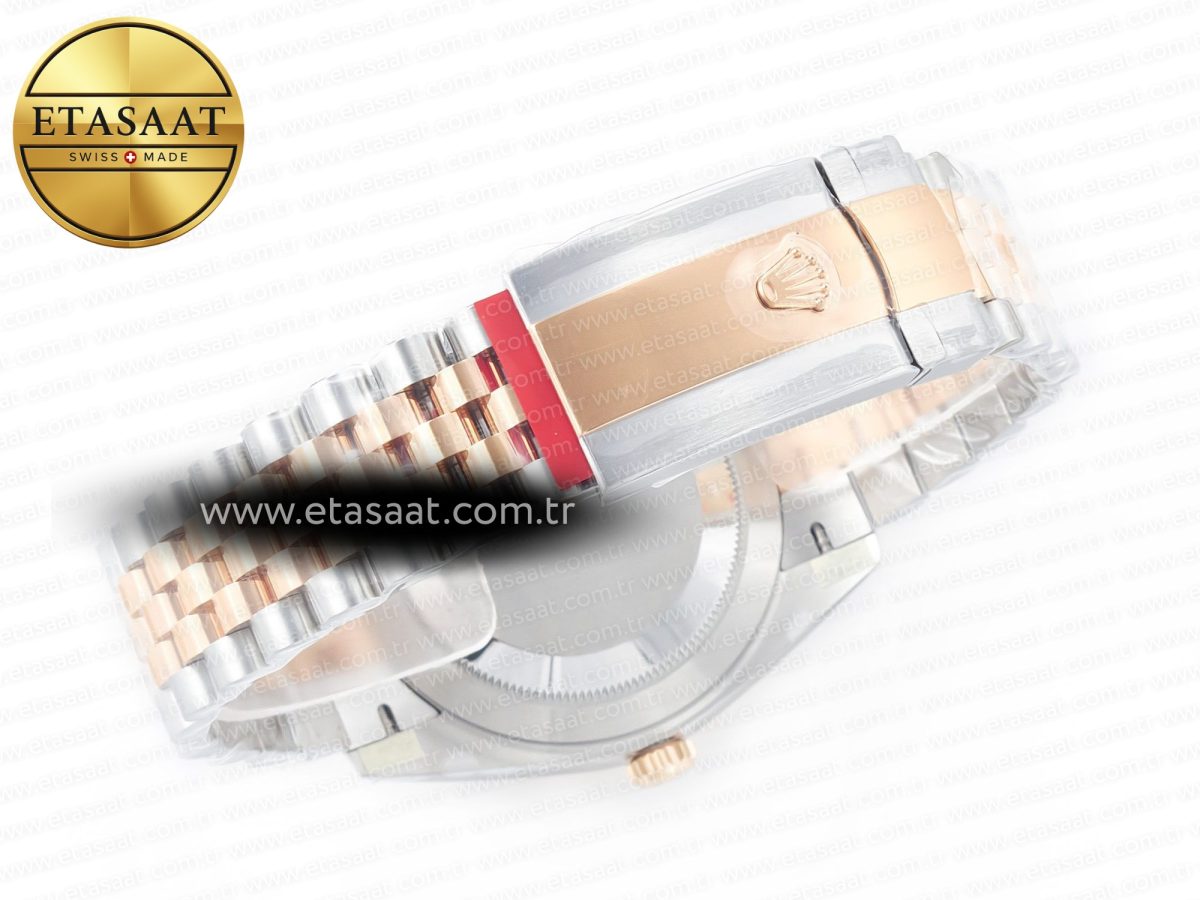 Rolex DateJust 41mm 126331 904L SS/RG Clean 1:1 Best Edition Brown Dial on Jubilee Bracelet VR3235 - Görsel 16