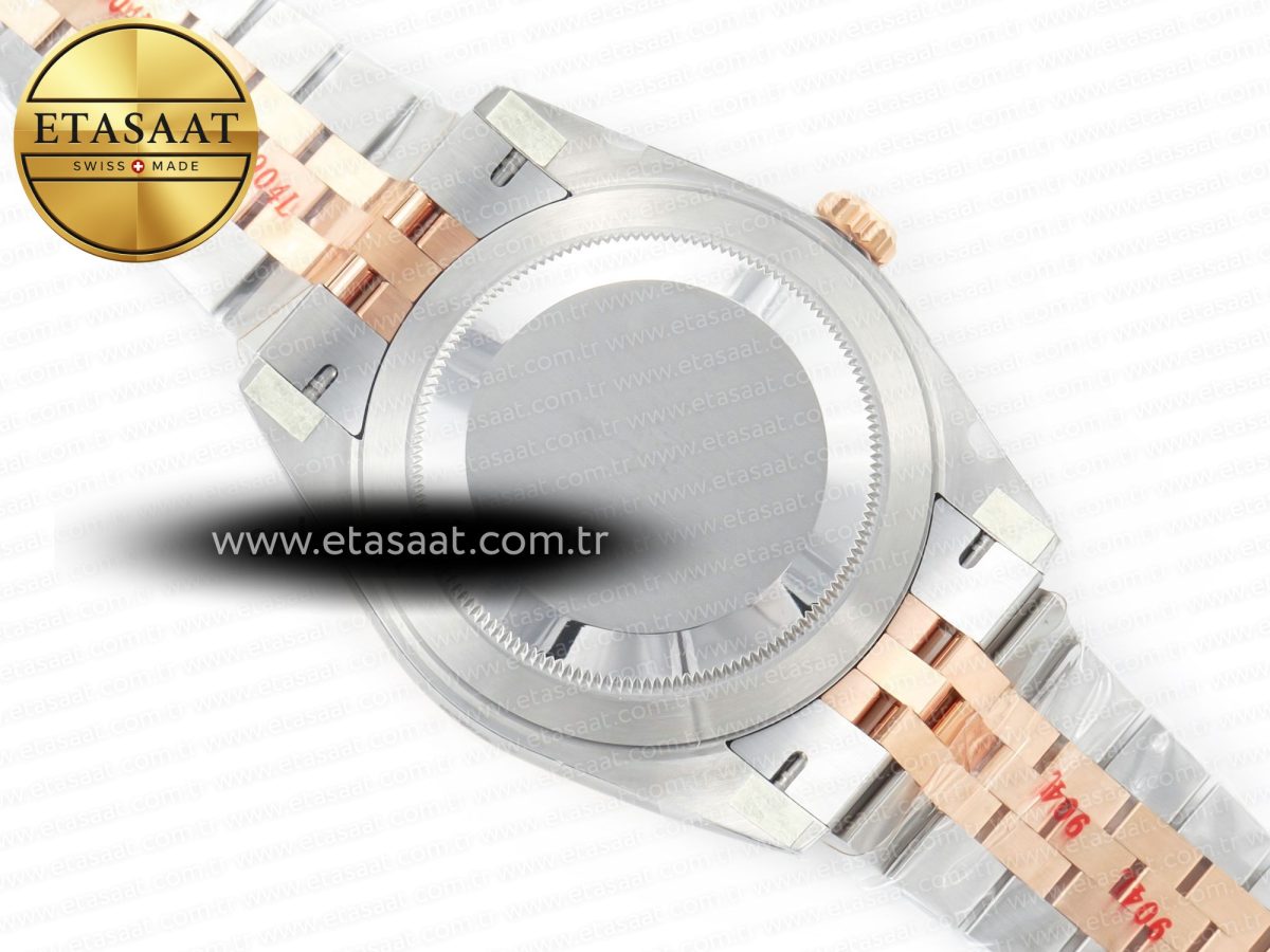 Rolex DateJust 41mm 126331 904L SS/RG Clean 1:1 Best Edition Brown Dial on Jubilee Bracelet VR3235 - Görsel 17