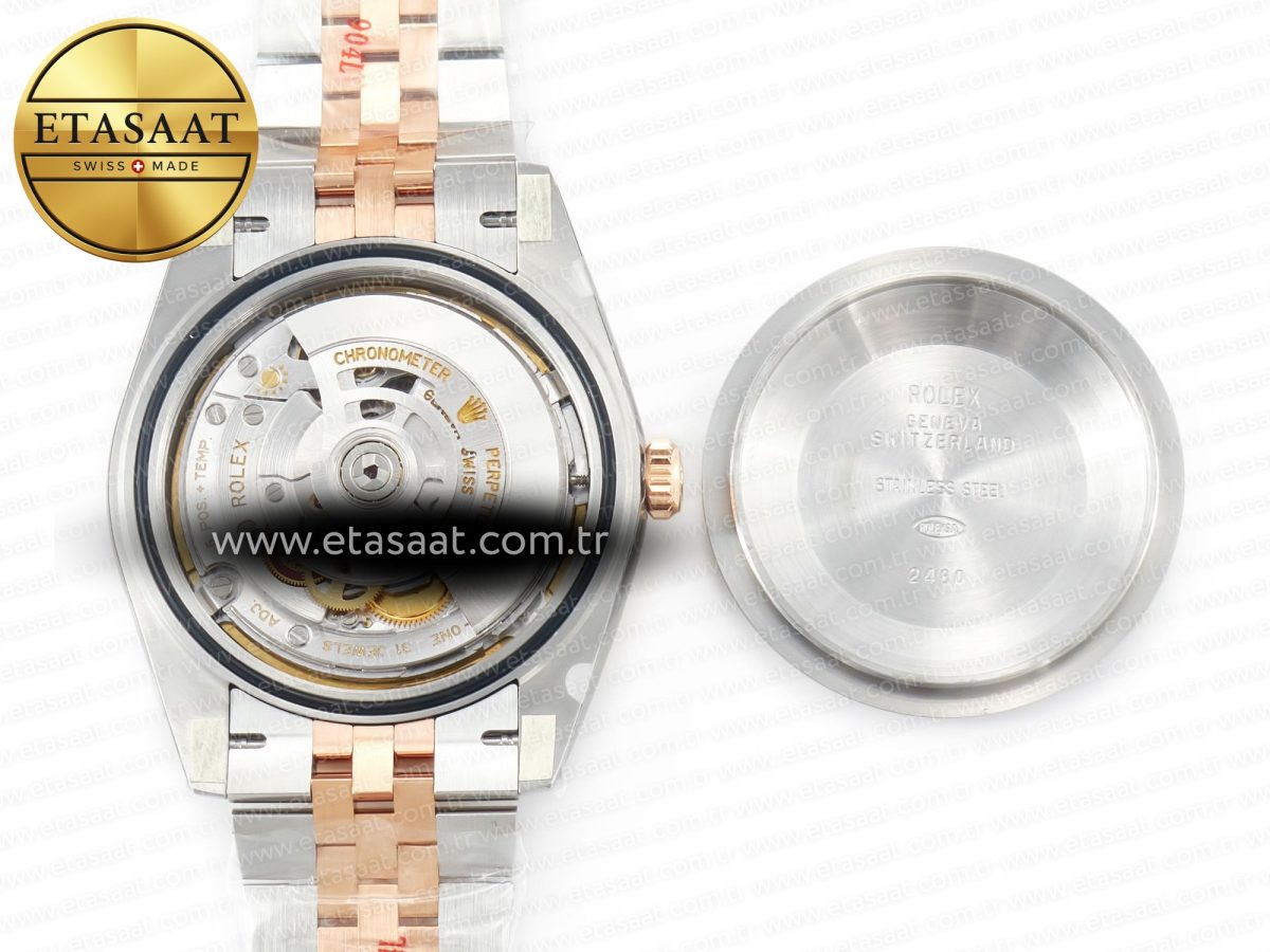 Rolex DateJust 41mm 126331 904L SS/RG Clean 1:1 Best Edition Brown Dial on Jubilee Bracelet VR3235 - Görsel 18