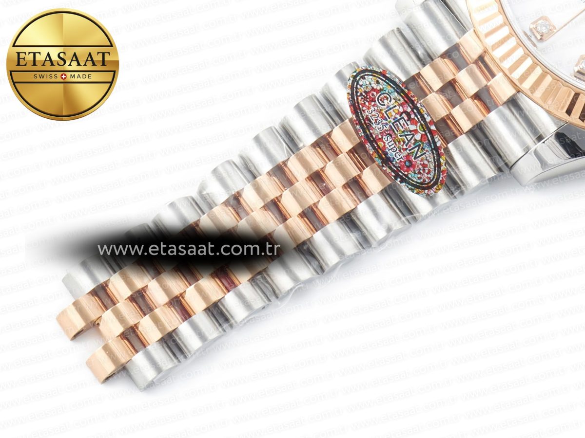 Rolex DateJust 41mm 126331 904L SS/RG Clean 1:1 Best Edition Brown Dial on Jubilee Bracelet VR3235 - Görsel 26