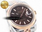 Rolex DateJust 41mm 126331 904L SS/RG Clean 1:1 Best Edition Brown Dial on Jubilee Bracelet VR3235 - Görsel 5