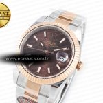 Rolex DateJust 41mm 126331 904L SS/RG Clean 1:1 Best Edition Brown Dial on Oyster Bracelet VR3235