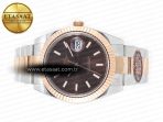 Rolex DateJust 41mm 126331 904L SS/RG Clean 1:1 Best Edition Brown Dial on Oyster Bracelet VR3235 - Görsel 9