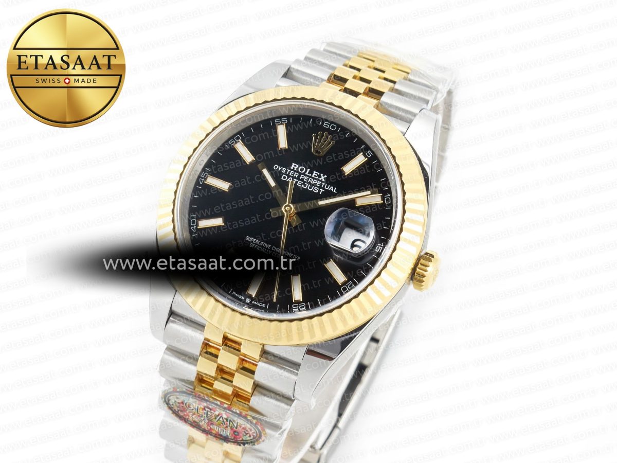 Rolex DateJust 41mm 126333 Clean Best Edition Black Stick Dial on Jubilee Bracelet VR3235 - Görsel 1