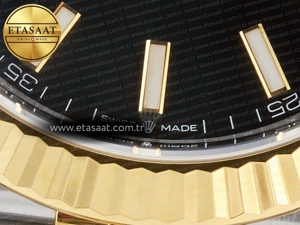 Rolex DateJust 41mm 126333 Clean Best Edition Black Stick Dial on Jubilee Bracelet VR3235 - Görsel 13