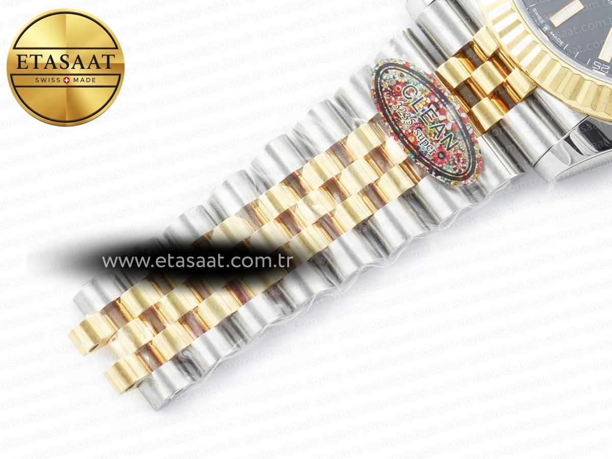Rolex DateJust 41mm 126333 Clean Best Edition Black Stick Dial on Jubilee Bracelet VR3235 - Görsel 26