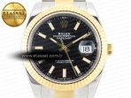 Rolex DateJust 41mm 126333 Clean Best Edition Black Stick Dial on Oyster Bracelet VR3235 - Görsel 4