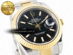 Rolex DateJust 41mm 126333 Clean Best Edition Black Stick Dial on Oyster Bracelet VR3235 - Görsel 5