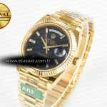 Rolex Day Date 228238 Steel Black Crystal Diamonds VR3255