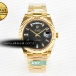 Rolex Day-Date 228238 Çelik Siyah Pırlantalı VR3255 Eta Saat - Görsel 3 - 1:1 Süper Klon Saat