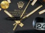 Rolex DayDate 40 228238 ARF 904L Steel Black Stick Dial on President Bracelet VR3255 - Görsel 11