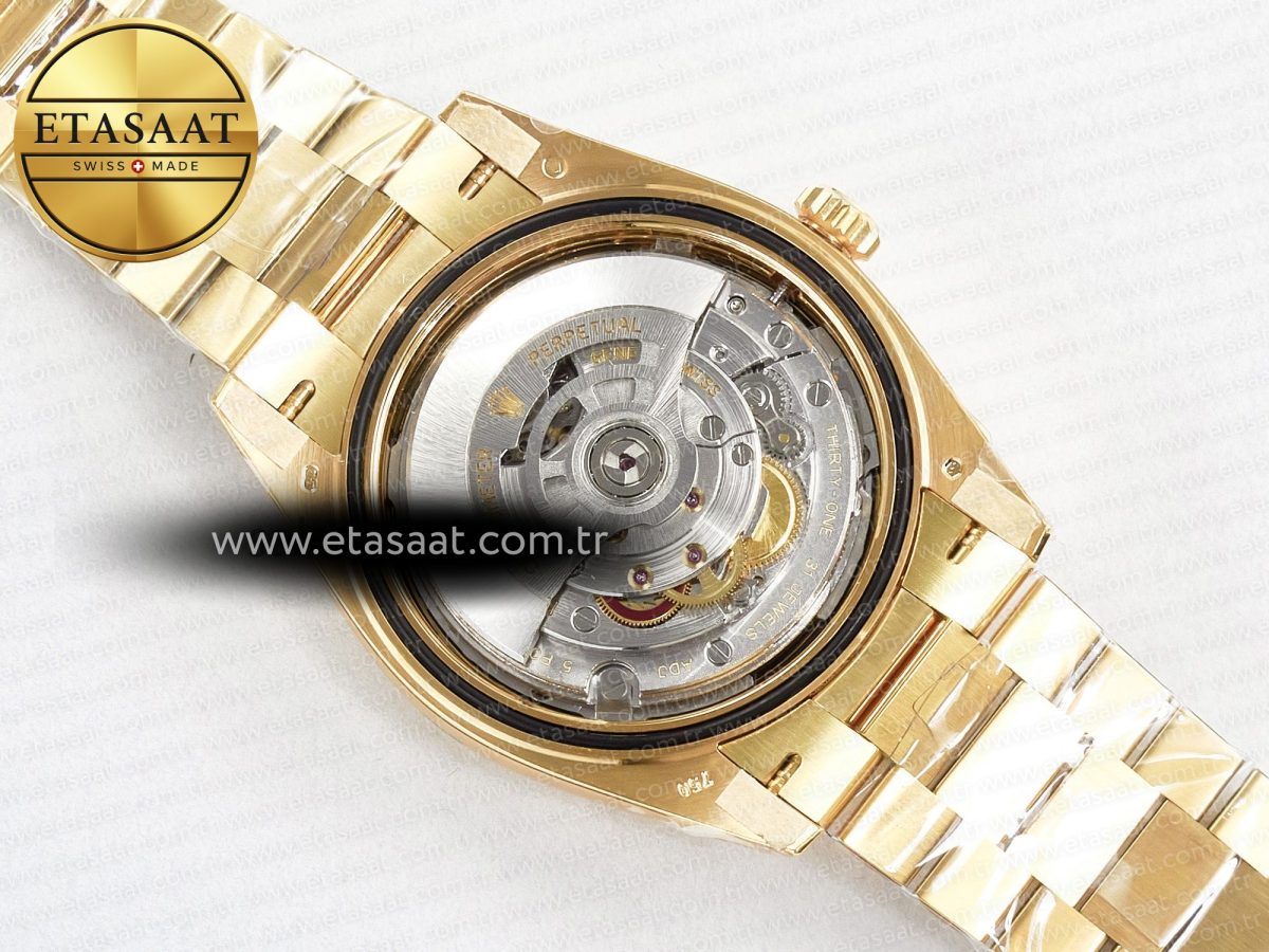 Rolex DayDate 40 228238 ARF 904L Steel Black Stick Dial on President Bracelet VR3255 - Görsel 19