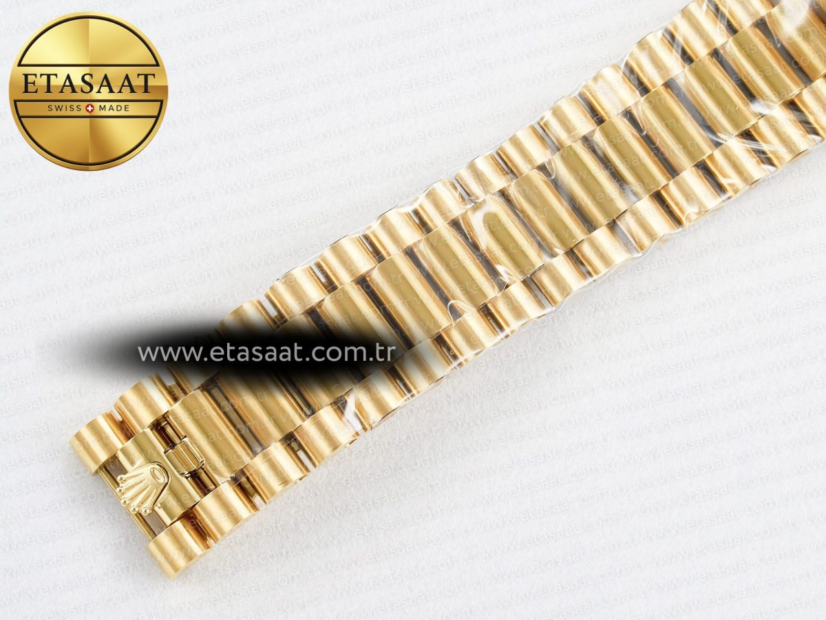 Rolex DayDate 40 228238 ARF 904L Steel Black Stick Dial on President Bracelet VR3255 - Görsel 25