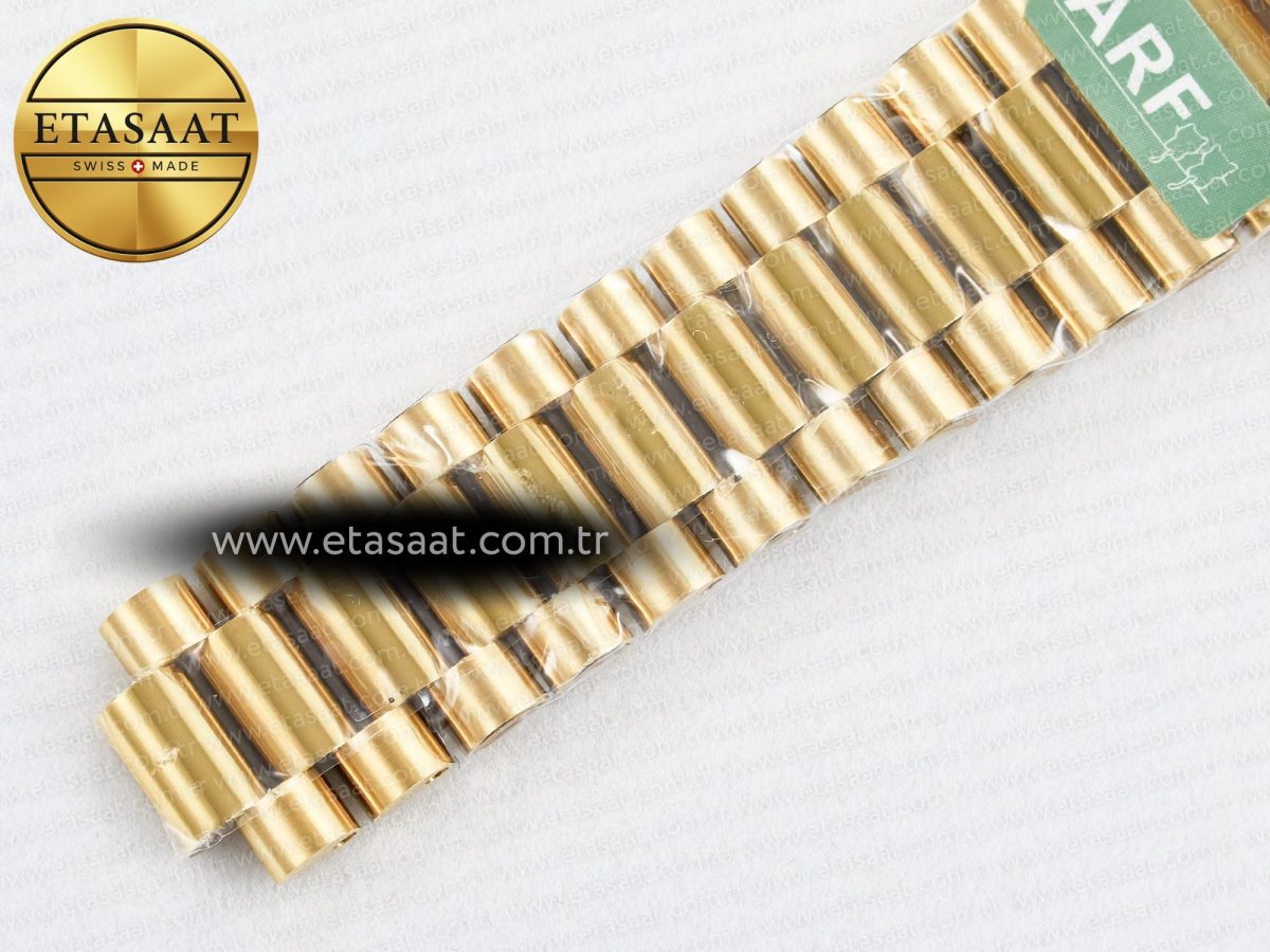 Rolex DayDate 40 228238 ARF 904L Steel Black Stick Dial on President Bracelet VR3255 - Görsel 26