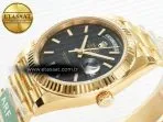 Rolex DayDate 40 228238 ARF 904L Steel Black Stick Dial on President Bracelet VR3255 - Görsel 6