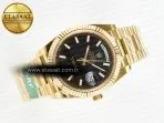 Rolex DayDate 40 228238 ARF 904L Steel Black Stick Dial on President Bracelet VR3255 - Görsel 8