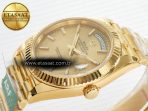 Rolex DayDate 40 228238 ARF 904L Steel Gold Stick Dial on President Bracelet VR3255 - Görsel 6