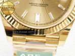 Rolex DayDate 40 228238 ARF 904L Steel YG Crystal Diamonds Bezel on President Bracelet VR3255 - Görsel 13