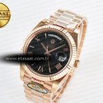 Rolex Day Date 40 RG 228235 ARF 1:1 Best Edition Black Roman Dial on President Bracelet VR3255