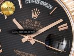 Rolex Day Date 40 RG 228235 ARF 1:1 Best Edition Black Roman Dial on President Bracelet VR3255 - Görsel 10