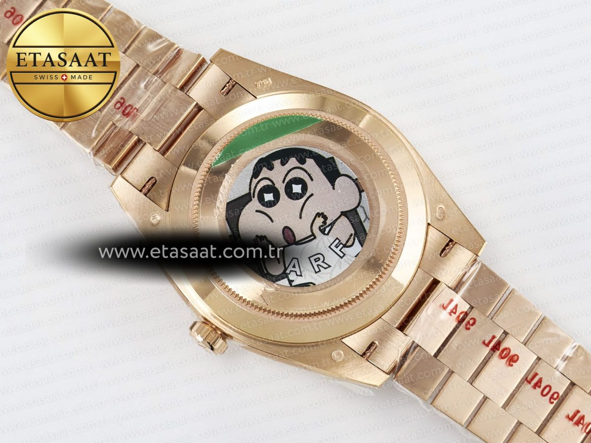 Rolex Day Date 40 RG 228235 ARF 1:1 Best Edition Black Roman Dial on President Bracelet VR3255 - Görsel 17