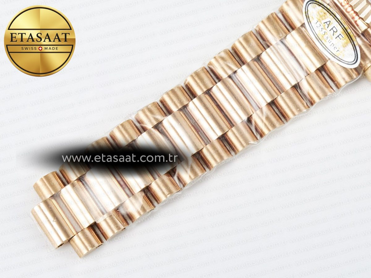 Rolex Day Date 40 RG 228235 ARF 1:1 Best Edition Black Roman Dial on President Bracelet VR3255 - Görsel 26