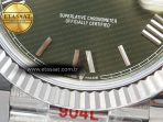 Rolex Day Date 40 SS 228239 ARF 1:1 Best Edition Green Roman Dial on President Bracelet VR3255 - Görsel 11