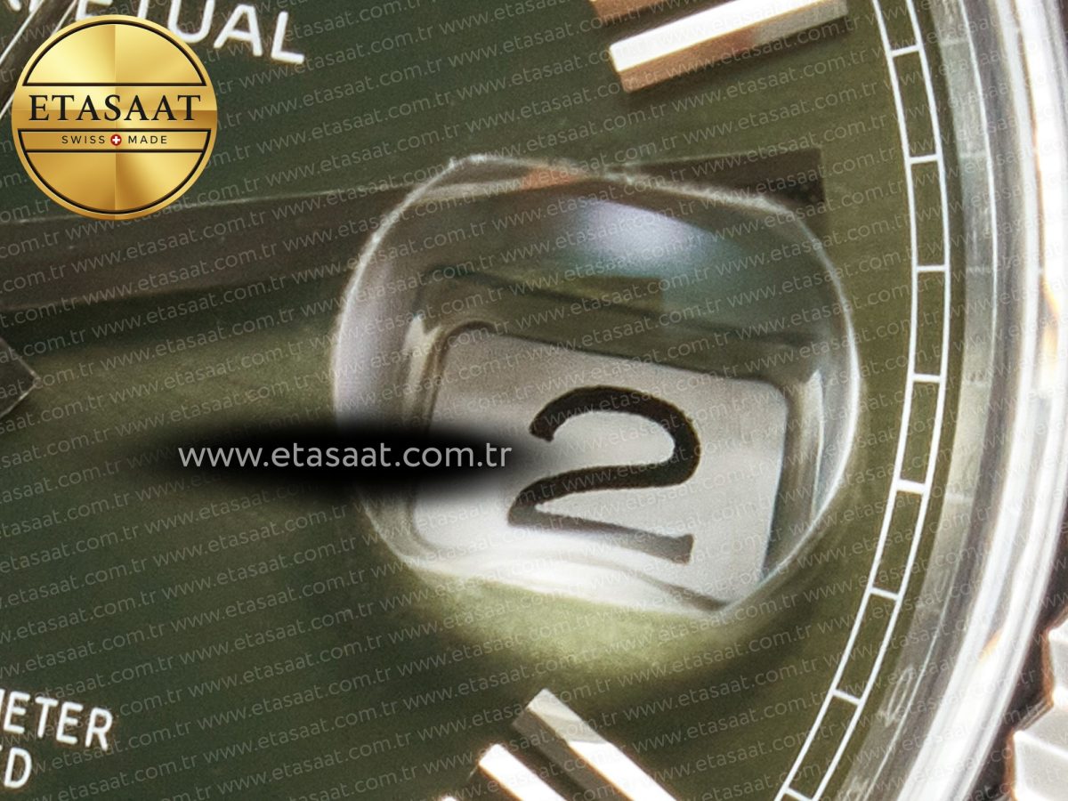 Rolex Day Date 40 SS 228239 ARF 1:1 Best Edition Green Roman Dial on President Bracelet VR3255 - Görsel 12