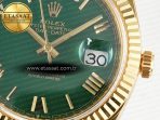 Rolex DayDate 40 YG 228238 ARF 1:1 Best Edition Green Roman Dial on President Bracelet VR3255 - Görsel 12