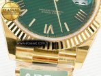 Rolex DayDate 40 YG 228238 ARF 1:1 Best Edition Green Roman Dial on President Bracelet VR3255 - Görsel 13