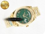 Rolex DayDate 40 YG 228238 ARF 1:1 Best Edition Green Roman Dial on President Bracelet VR3255 - Görsel 8