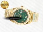 Rolex DayDate 40 YG 228238 ARF 1:1 Best Edition Green Roman Dial on President Bracelet VR3255 - Görsel 9
