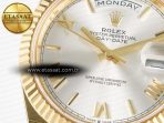 Rolex DayDate 40 YG 228238 ARF 1:1 Best Edition Silver Roman Dial on President Bracelet VR3255 - Görsel 10
