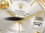 Rolex DayDate 40 YG 228238 ARF 1:1 Best Edition Silver Roman Dial on President Bracelet VR3255 - Görsel 11