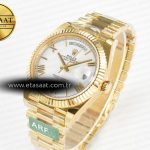 Rolex DayDate 40 YG 228238 ARF 1:1 Best Edition White Roman Dial on President Bracelet VR3255