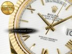 Rolex DayDate 40 YG 228238 ARF 1:1 Best Edition White Roman Dial on President Bracelet VR3255 - Görsel 10