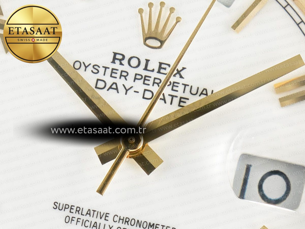 Rolex DayDate 40 YG 228238 ARF 1:1 Best Edition White Roman Dial on President Bracelet VR3255 - Görsel 11
