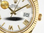 Rolex DayDate 40 YG 228238 ARF 1:1 Best Edition White Roman Dial on President Bracelet VR3255 - Görsel 12