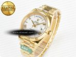 Rolex DayDate 40 YG 228238 ARF 1:1 Best Edition White Roman Dial on President Bracelet VR3255 - Görsel 2