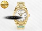 Rolex DayDate 40 YG 228238 ARF 1:1 Best Edition White Roman Dial on President Bracelet VR3255 - Görsel 3