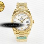 Rolex Day-Date 40 YG 228238 ARF Beyaz Roma Kadran VR3255 Eta Saat - Görsel 3 - 1:1 Süper Klon Saat