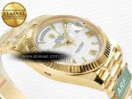 Rolex DayDate 40 YG 228238 ARF 1:1 Best Edition White Roman Dial on President Bracelet VR3255 - Görsel 7
