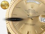 Rolex DayDate 40 YG 228238 ARF 1:1 Best Edition YG Roman Dial on President Bracelet VR3255 - Görsel 12