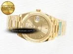 Rolex DayDate 40 YG 228238 ARF 1:1 Best Edition YG Roman Dial on President Bracelet VR3255 - Görsel 9